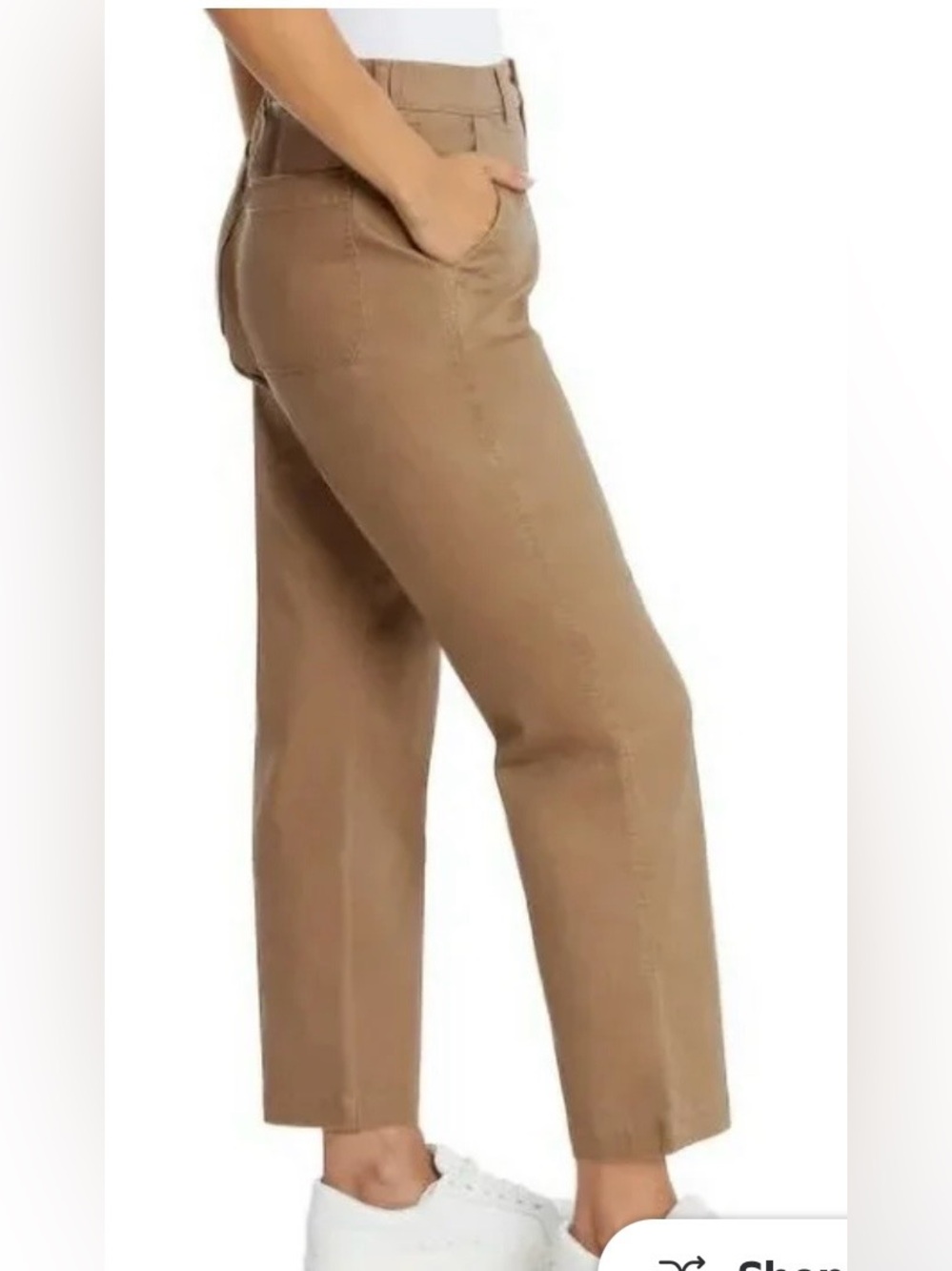 👗G.H. Bass & Co. Women’s ankle Chinos in Tan - Picture 3 of 9